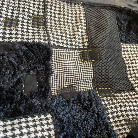Vintage Great Cavalier by St Paul Black and White Patchwork Jacket Size S - Picture 4 of 11